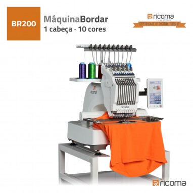 MÁQUINA DE BORDAR RICOMA 1 CABEÇA 10 CORES