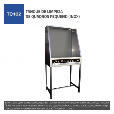 TANQUE DE LIMPEZA DE QUADROS PEQUENO (INOX)