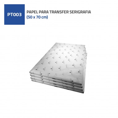 PAPEL TRANSFER DE SERIGRAFIA 50x70cm 105gm2 (cx 100 fls)
