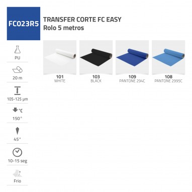 TRANSFER CORTE FC EASY Rolo 5x0,5MTS