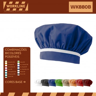 GORRO DE COZINHEIRO BICOLOR