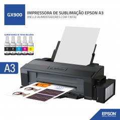 IMPRESSORA DE SUBLIMAÇÃO EPSON A3 (INCLUI ALIMENTADORES COM TINTA)