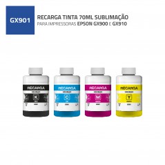 RECARGA TINTA 70ML SUBLIMAÇÃO PARA IMPRESSORA EPSON GX900 E GX910