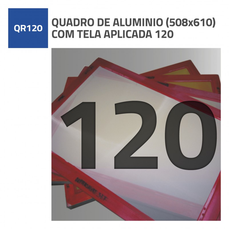 QUADRO DE ALUMINIO 508X610 COM TELA APLICADA 120