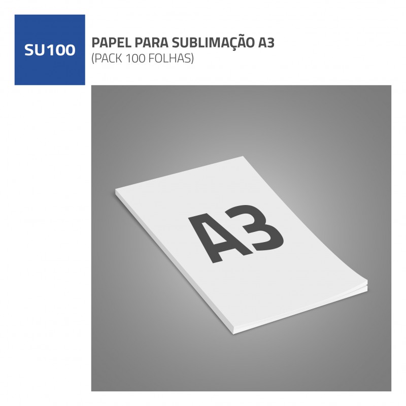 PAPEL PARA SUBLIMACAO A3 (PACK 100 FLS) P11-17