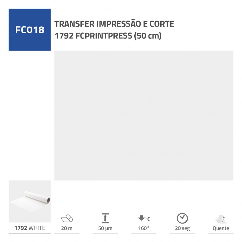 TRANSFER IMPRESSAO E CORTE 1792 FCPRINTPRESS 50 cm