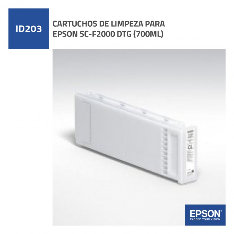 CARTUCHOS DE LIMPEZA PARA EPSON SC-F2000 DTG (700ML)